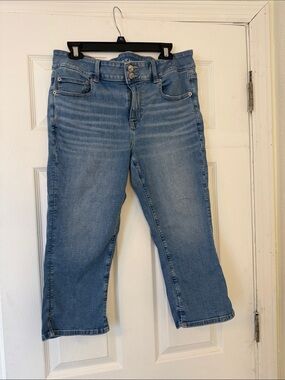 American Eagle Outfitters Light Blue Artist Cropped Jeans